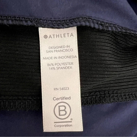 Athleta Brooklyn Jogger Dark Blue Python Snake Print Athletic Pants Size 8 - Picture 8 of 10
